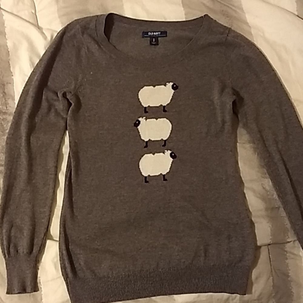 Old Navy Gray Sheep Sweater XS